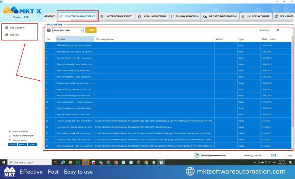 Content Management Function