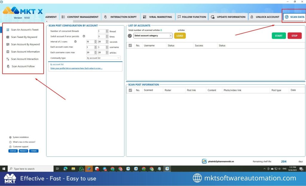 Data scraping feature
