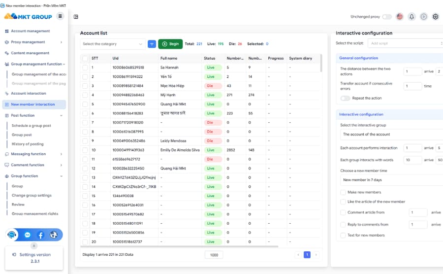 Automatic Posting in Groups