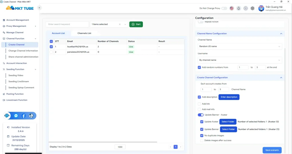MKT Tube helps analyze YouTube channel data