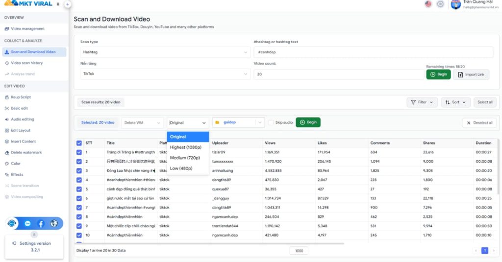 Batch Download Videos Without Logo